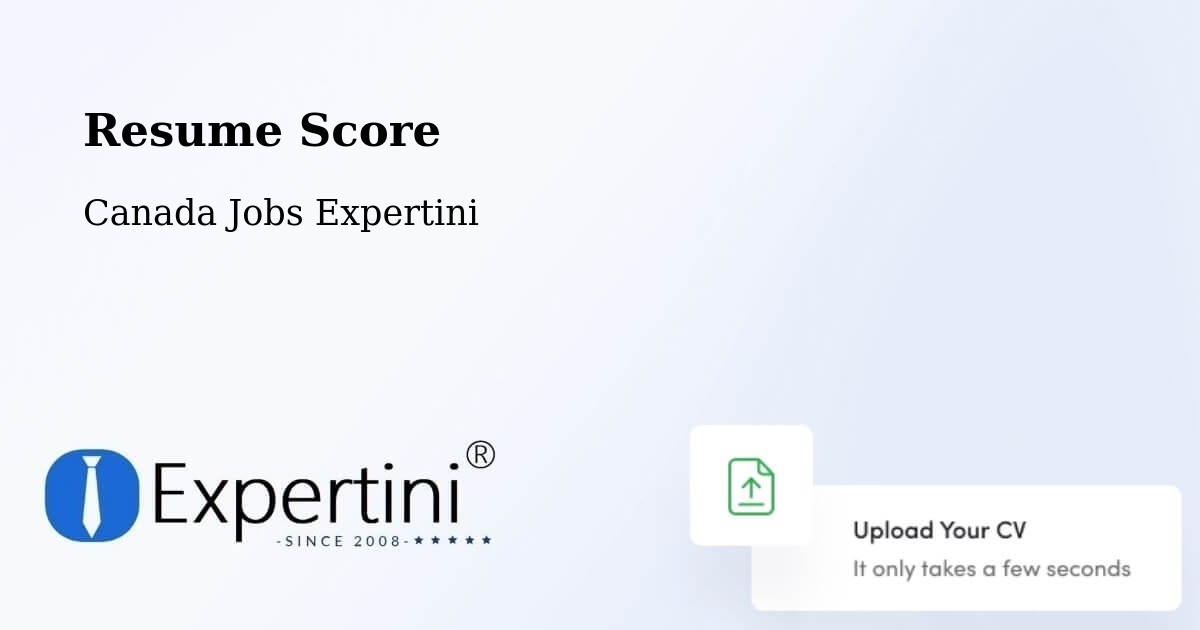 Resume Score & Job Description Match Tool – Springdale - Canada Jobs Expertini